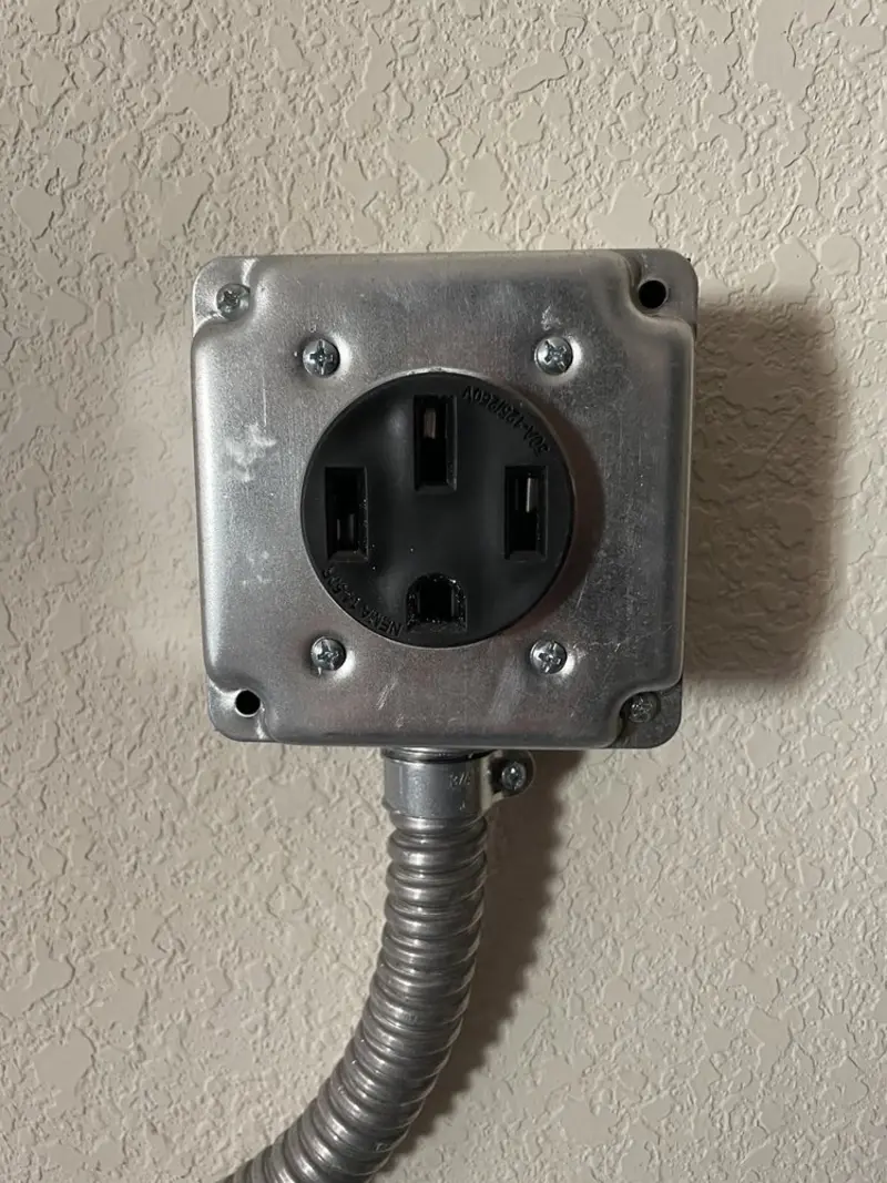 NEMA 14-50 outlet installed for Electrical Panel Upgrade in Slaughterville